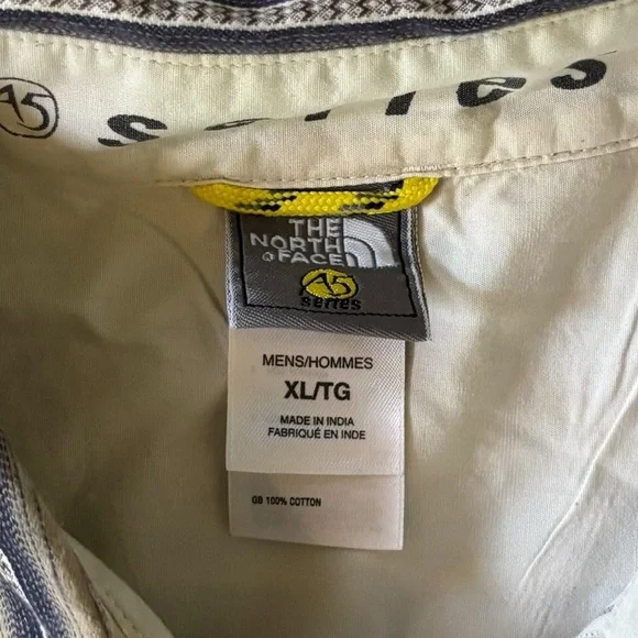 The North Face A5 Series Men’s Gray/Navy/White Button-up Long Sleeve Shirt-XL - Picture 5 of 7